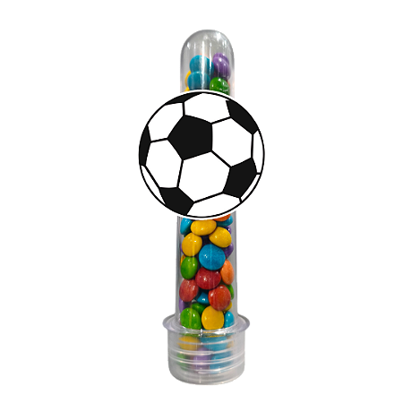 10 Tubetes com Tag - Futebol