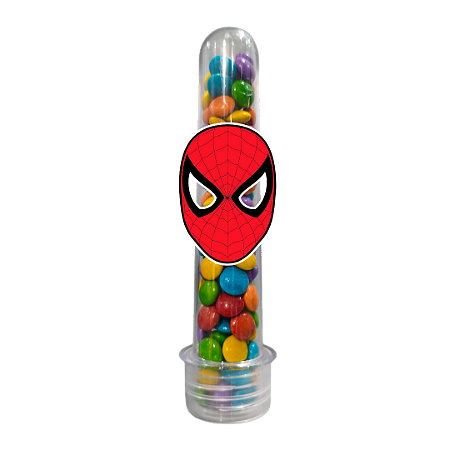 10 Tubetes com Tag - Aranha