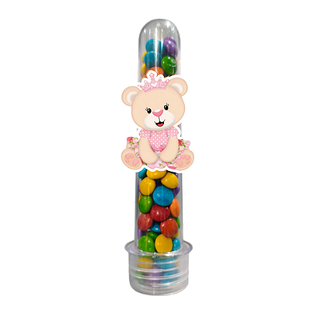 10 Tubetes com Tag - Chá Bebê Menina