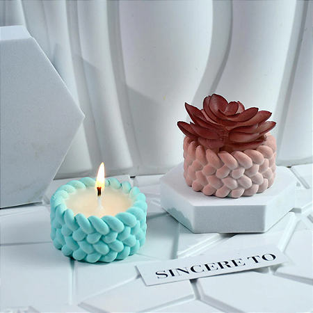 Forma de Silicone - Porta Vela Cordas