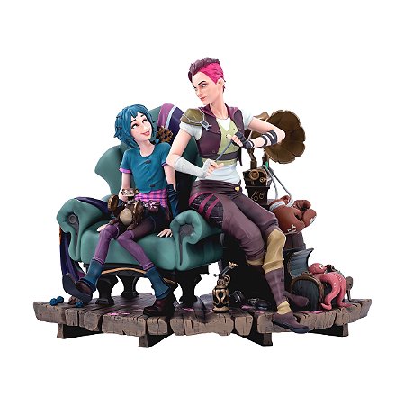 Arcane Powder & Vi - Estátua  1/6 - League Of Legends