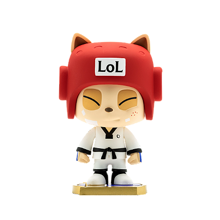 Teemo Taekwondo - Figura Yordles Art Toy - Caixa Secreta - League Of Legends LOL
