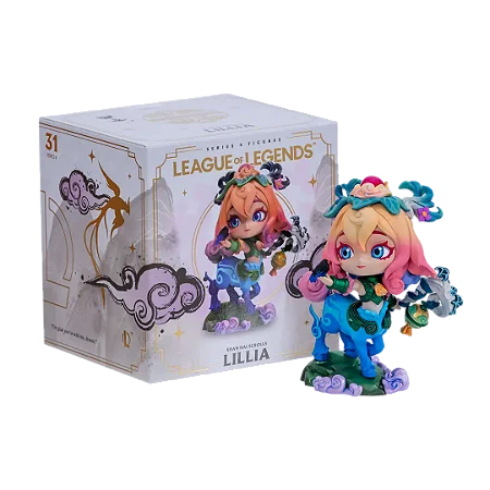 Lillia Pergaminhos Shan Hai - Figura League Of Legends Série 04 #31 LOL ( ícone )