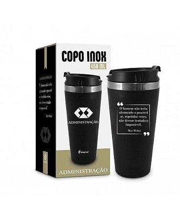 Copo termico emborrachado curso administracao brasfoot