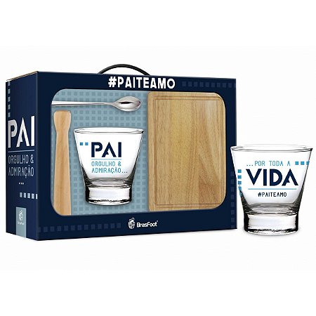 Conjunto Caipirinha 4 peças - Pai Orgulho e Admiração