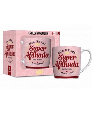Caneca Porcelana Urban Família Afilhada 360ml - Brasfoot