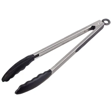 Pegador Inox Com Ponta Em Silicone Vermelho 23cmweck Cód. 5118