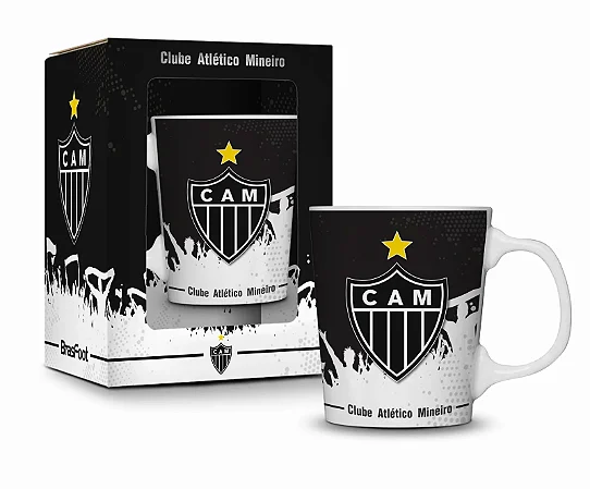 Caneca Premium Oficial Atlético Mineiro 280ml Porcelana