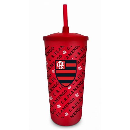 COPO PLASTICO COM CANUDO - FLAMENGO