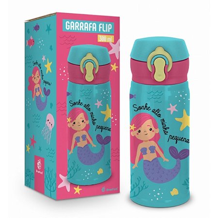 GARRAFA TERMICA FLIP 300ML - SONHE ALTO MINHA PEQUENA