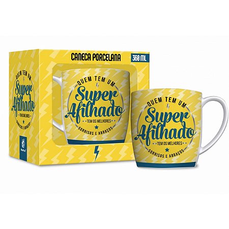 CANECA PORCELANA URBAN 360ML/ AFILHADO