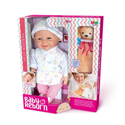BONECA REBORN URSO NANINHA