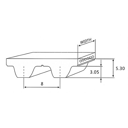 CORREIA IND. CONTINENTAL SYNCHROBELT 25MM S8M-1304