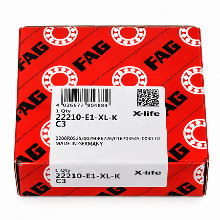 Rolamento FAG 22210-E1-K-C3 50x90x23mm Autocompensador de Rolos – Furo Cônico C3