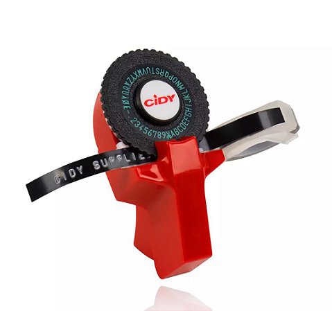 Rotulador Manual Vermelho Tex Rotuladora Etiquetadora E108