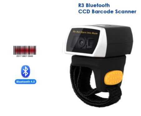Leitor Código Barras Dedo Bluetooth Wireless 1D Netum NT-R3