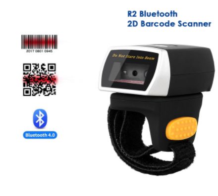 Leitor Código Barras Dedo QRCode Bluetooth 1D 2D Netum NT-R2