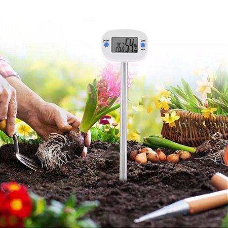 Medidor Digital Solo Umidade Temperatura Plantas Jardim M456