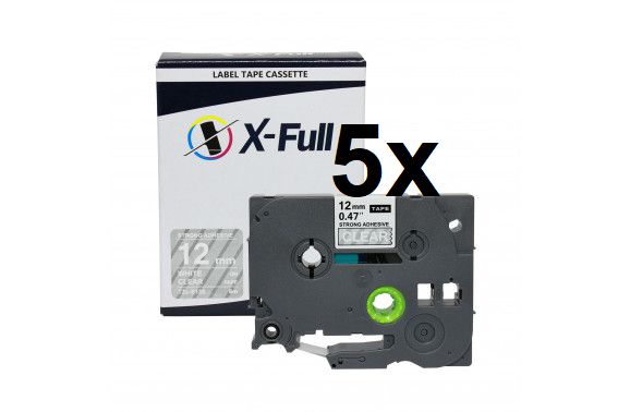 Kit 5 Fitas Strong Compatível Brother Tz 135 Incolor 12mm