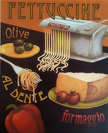 Gravura Coleção Cozinha Fettuccine