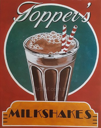 Gravura Coleção Retro Milkshakes