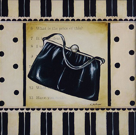 Gravura Shopping II Bolsas 30 x 30 cm
