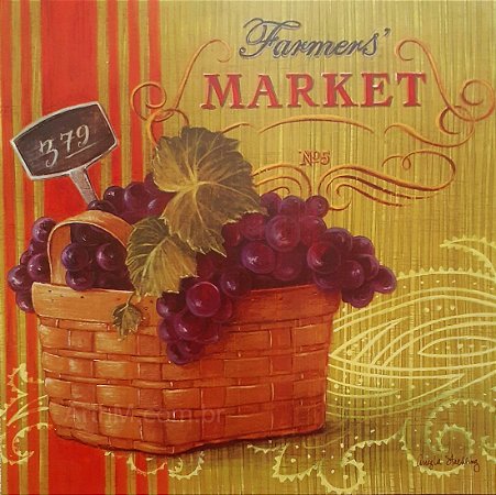Gravura Gourmet Farmer's Maket 30 x 30 cm