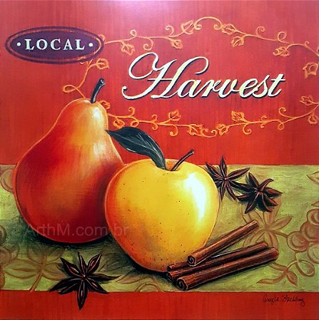 Gravura Gourmet Local Harvest 30 x 30 cm