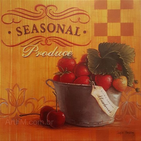 Gravura Gourmet Seasonal Produce 30 x 30 cm