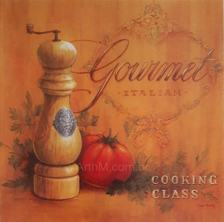 Gravura Gourmet Viva l'Italia 17,5 x 17,5 cm