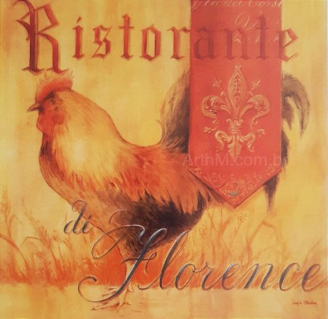 Gravura Ristorante Di Florence 17,5 x 17,5 cm