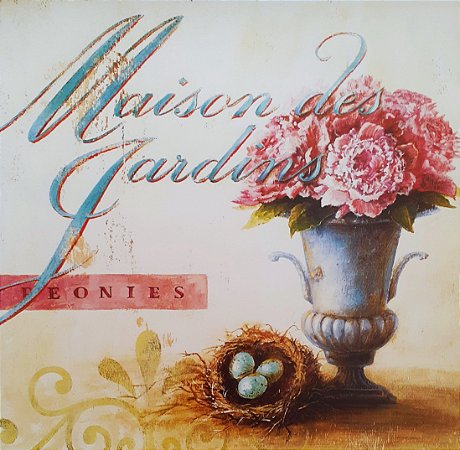 Gravura Coleção Fleurs provence II 40 x 40 cm