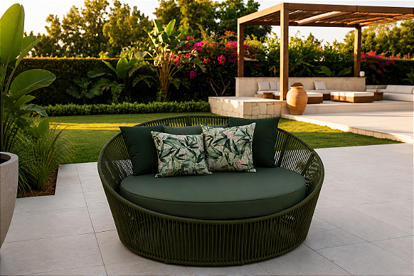 Chaise Corda Náutica e Alumínio Diâmetro 160cm modelo Summer