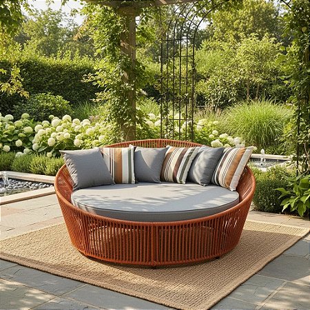 Chaise Corda Náutica e Alumínio Diâmetro 160cm modelo Summer