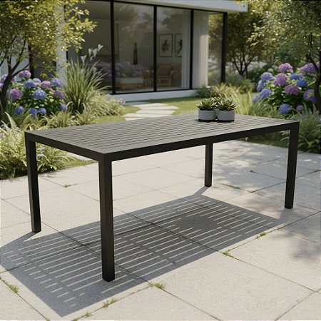 Mesa Deck Alumínio Ripado Pintado 75/80x180cm