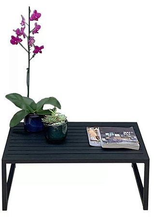 Mesa De Centro Em Alumínio Pintura Eletrostática 30/50X70CM