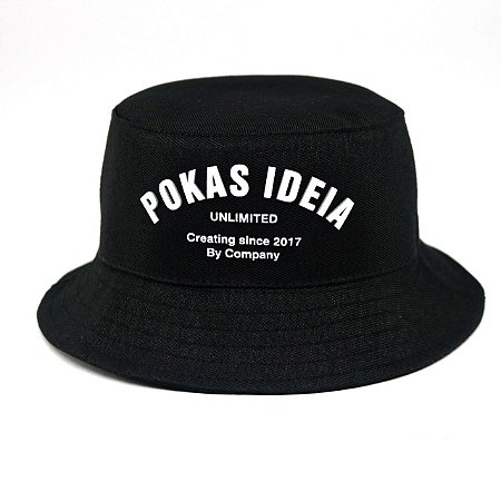 Bucket Hat Pokas Ideia  Black