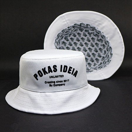 Bucket Hat Pokas Ideia White