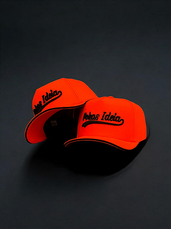 Bone estilo Americano Pokas Ideia laranja