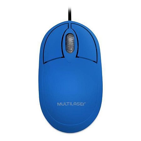 Mouse Classic Box Óptico 1200 dpi Full Azul USB MO305