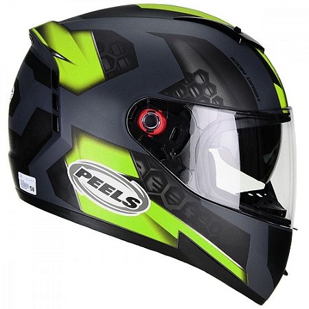 Capacete Peels Icon Dash Chumbo Fosco com Verde