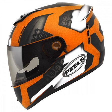 Capacete Peels Icon Dash Laranja com Branco