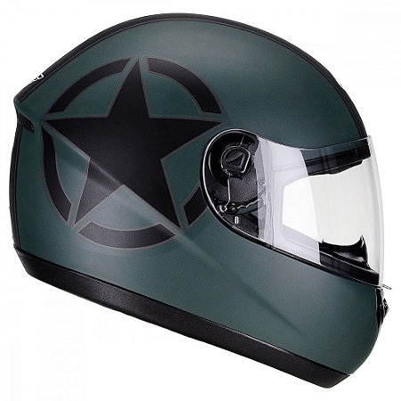 Capacete Spike Army Verde Militar com Preto