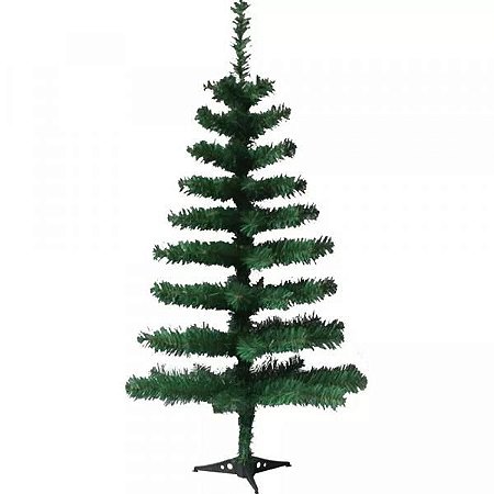 Arvore de Natal Tradicional Pinheiro Canadense Verde 90cm 90 Galhos
