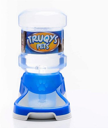 Bebedouro Automático Truqys Galão Para Cães E Gatos Azul