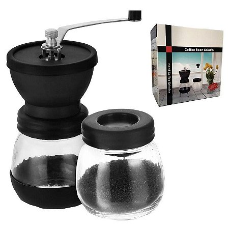 Moedor de Café Manual em Vidro e Silicone