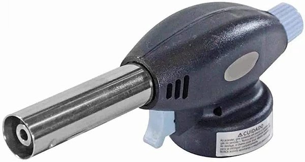 Maçarico Culinário Portátil Com Regulagem  AQ20116 Mimo Style