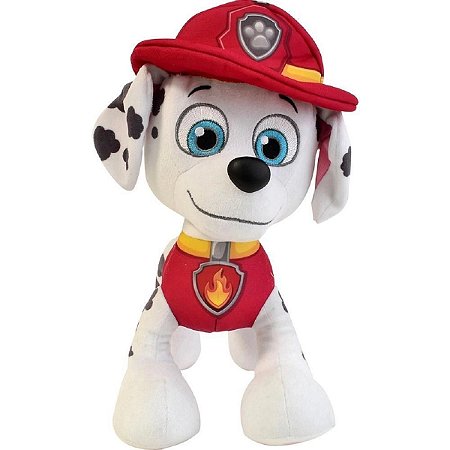 Pelúcia Patrulha Canina 30cm Antialérgico Everest Chase Marshal Skye