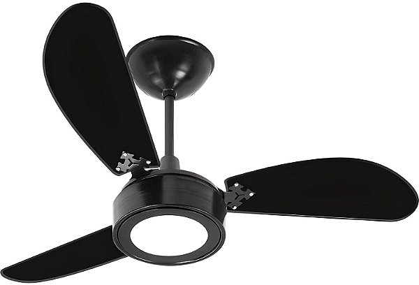 Ventilador Teto New Light LED 3 Pás 127v Venti Delta 3 Velocidades Com Luminaria