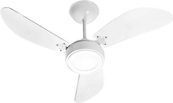 Ventilador Teto New Light LED 3 Pás 127v Venti Delta 3 Velocidades Com Luminaria